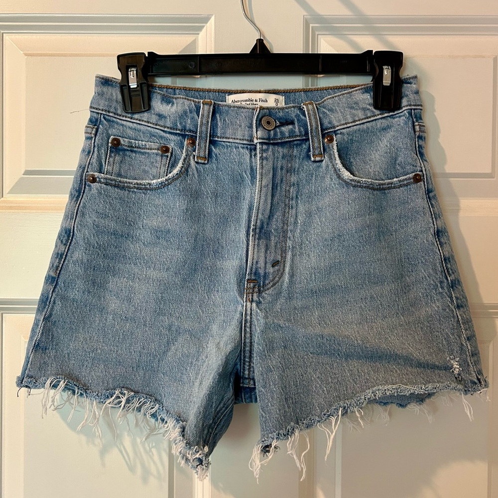Abercrombie & Fitch Light Blue Denim Cutoff Shorts
